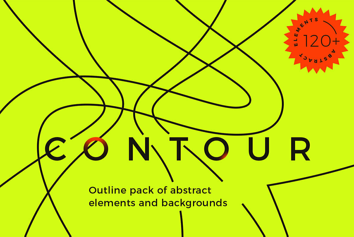 Contour   Edgy Vector Illustration 1