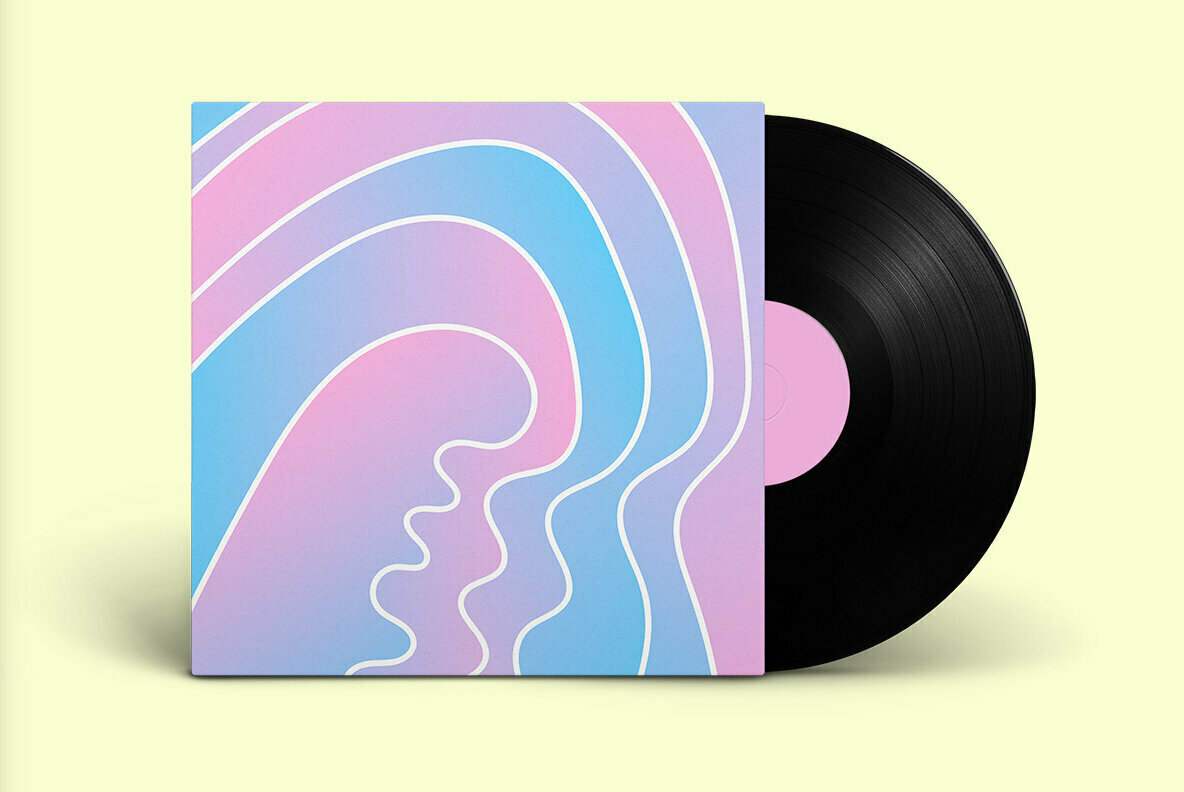 Aqua Flow Abstract Artwork 3