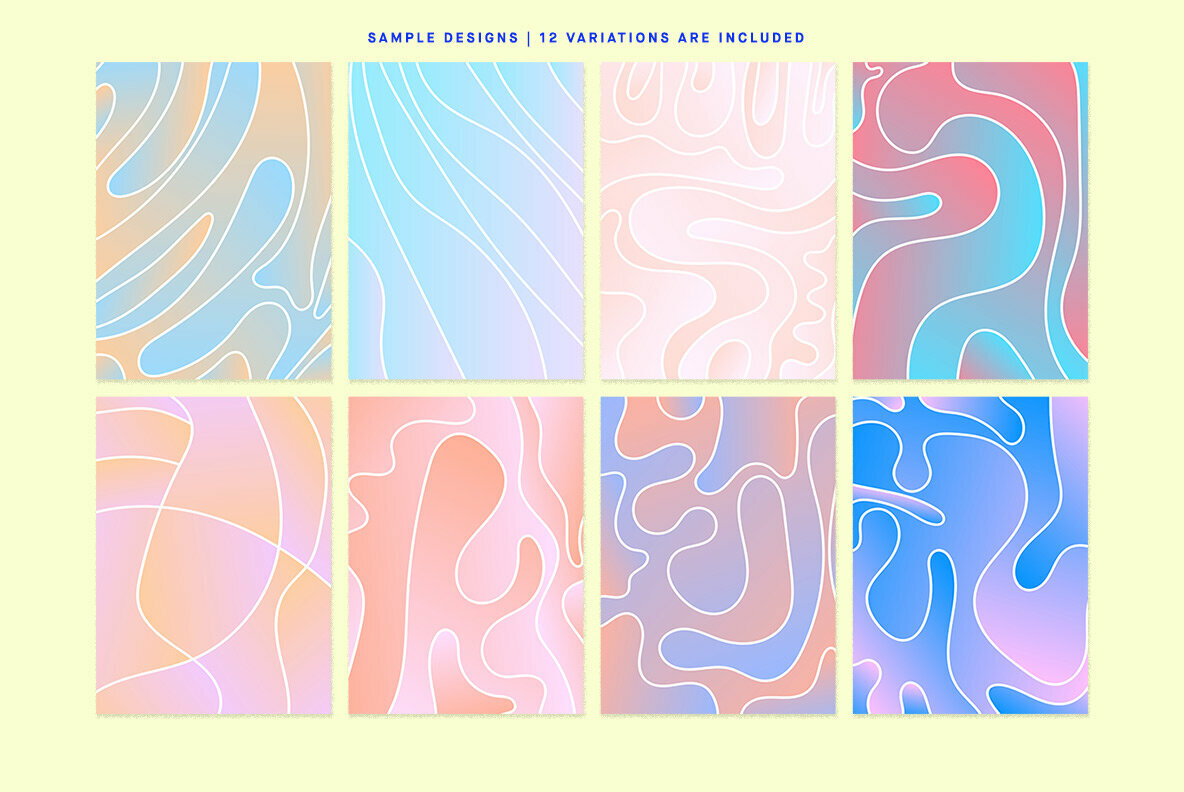 Aqua Flow Abstract Artwork 4