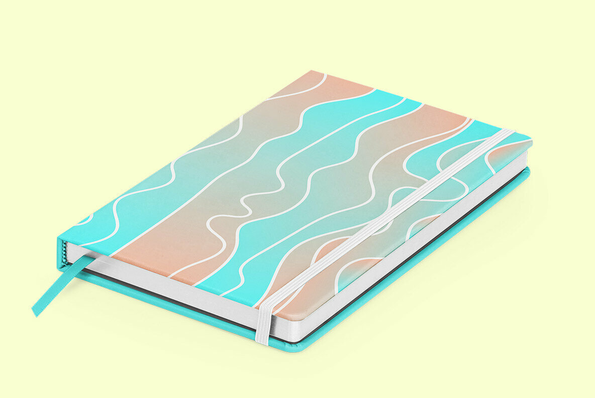 Aqua Flow Abstract Artwork 5