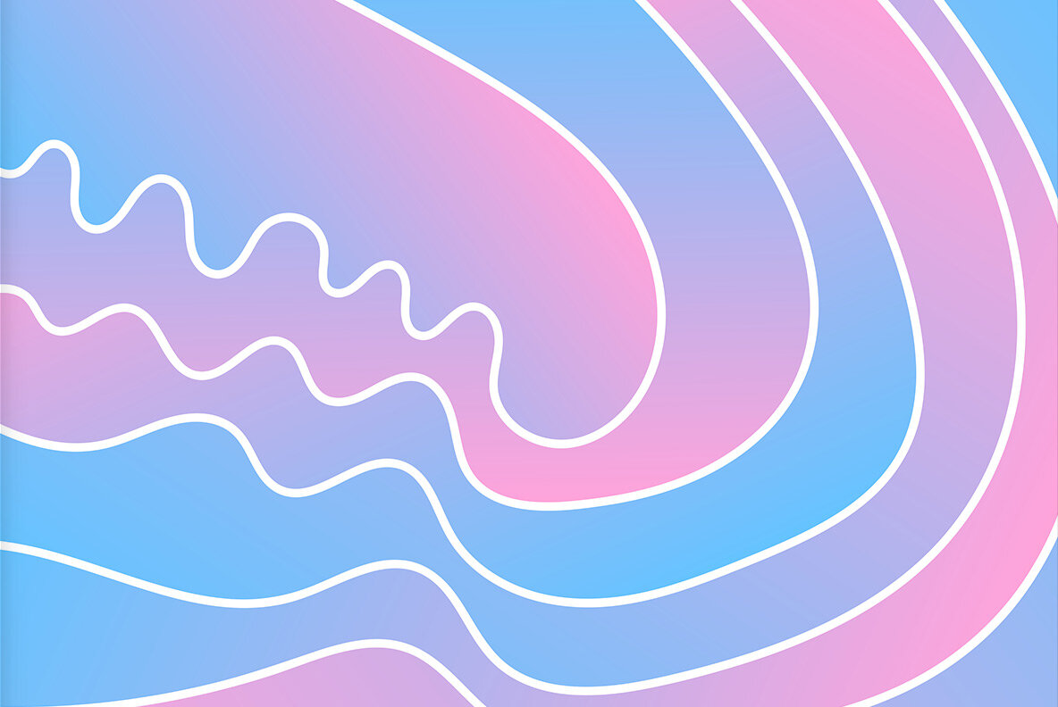 Aqua Flow Abstract Artwork 9