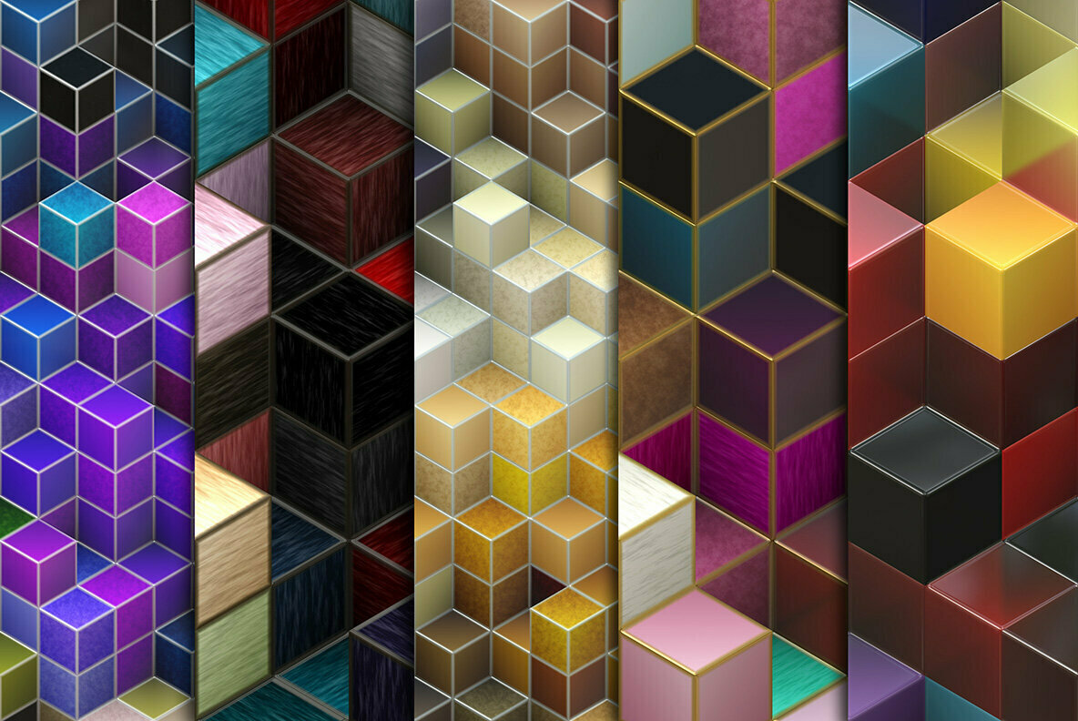 Colorful Cube Backgrounds 3