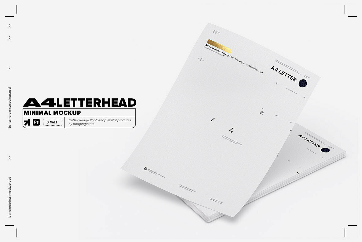 A4 Letterhead Flyer Poster Mockup 1