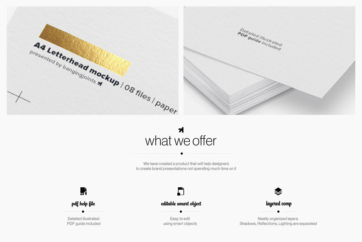 A4 Letterhead Flyer Poster Mockup 2