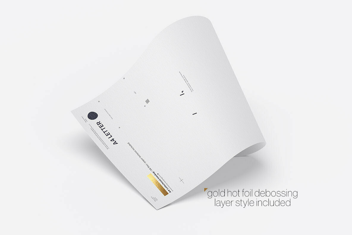 A4 Letterhead Flyer Poster Mockup 3