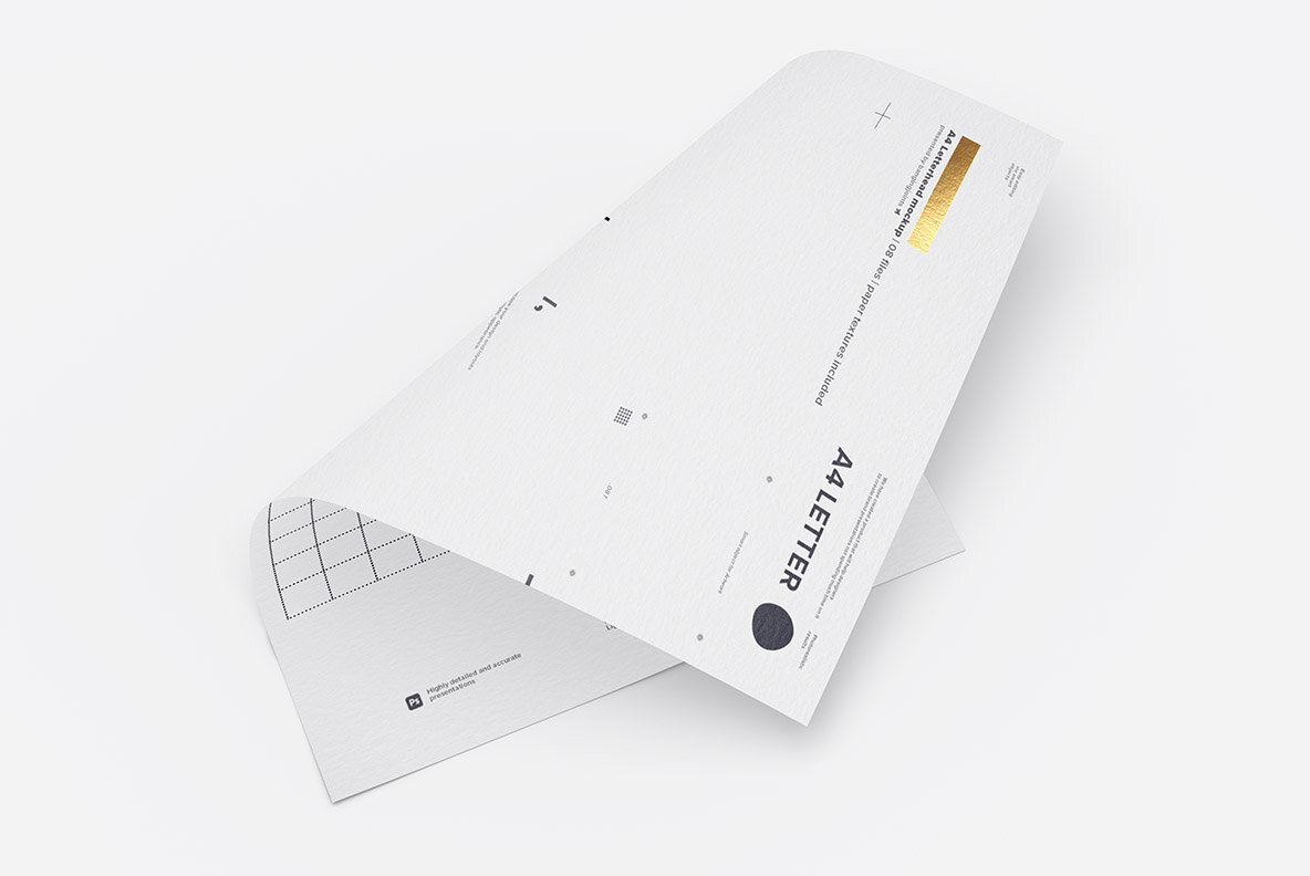A4 Letterhead Flyer Poster Mockup 7