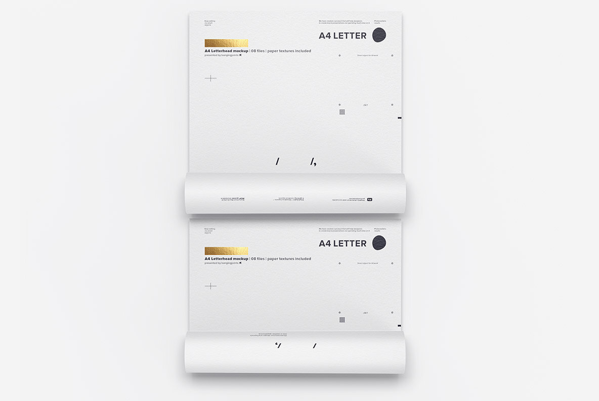 A4 Letterhead Flyer Poster Mockup 8