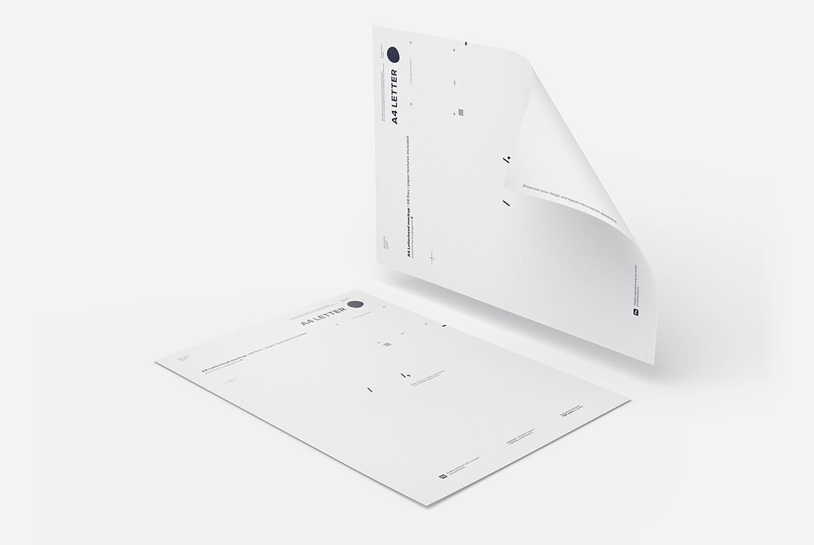 A4 Letterhead Flyer Poster Mockup 9