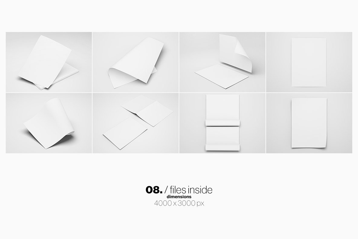 A4 Letterhead Flyer Poster Mockup 10