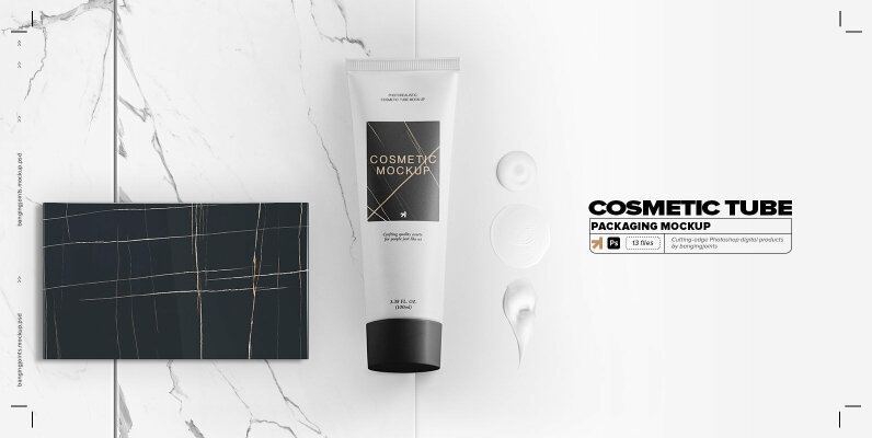Cosmetic Tube Mockup