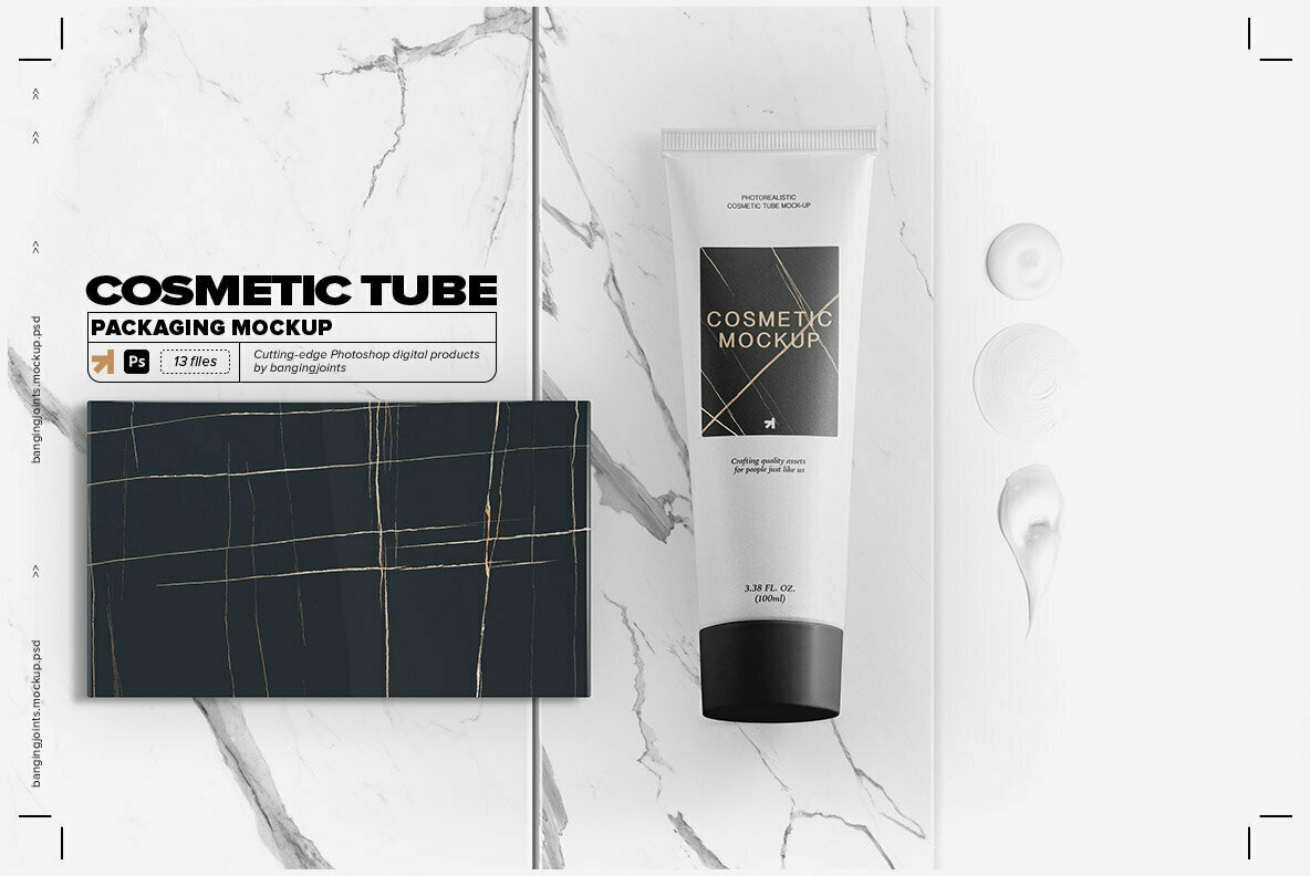 Cosmetic Tube Mockup Cosmetic Tube Mockup