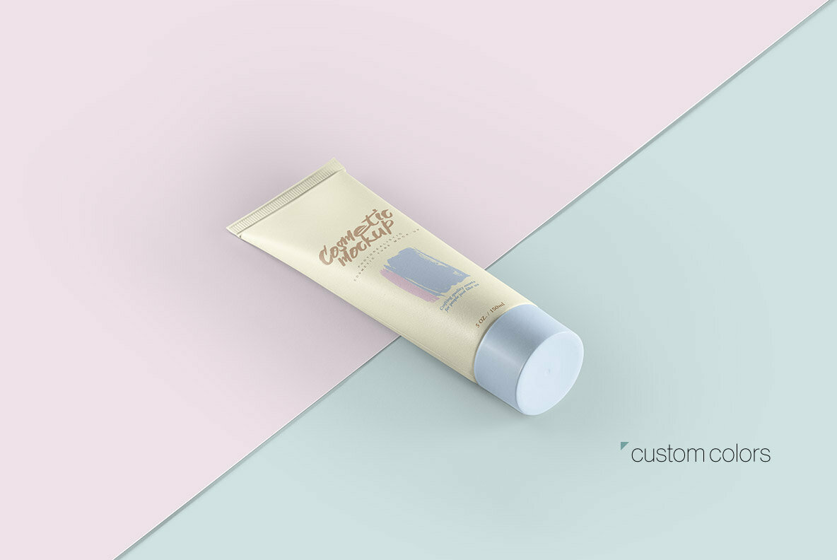 Cosmetic Tube Mockup Cosmetic Tube Mockup