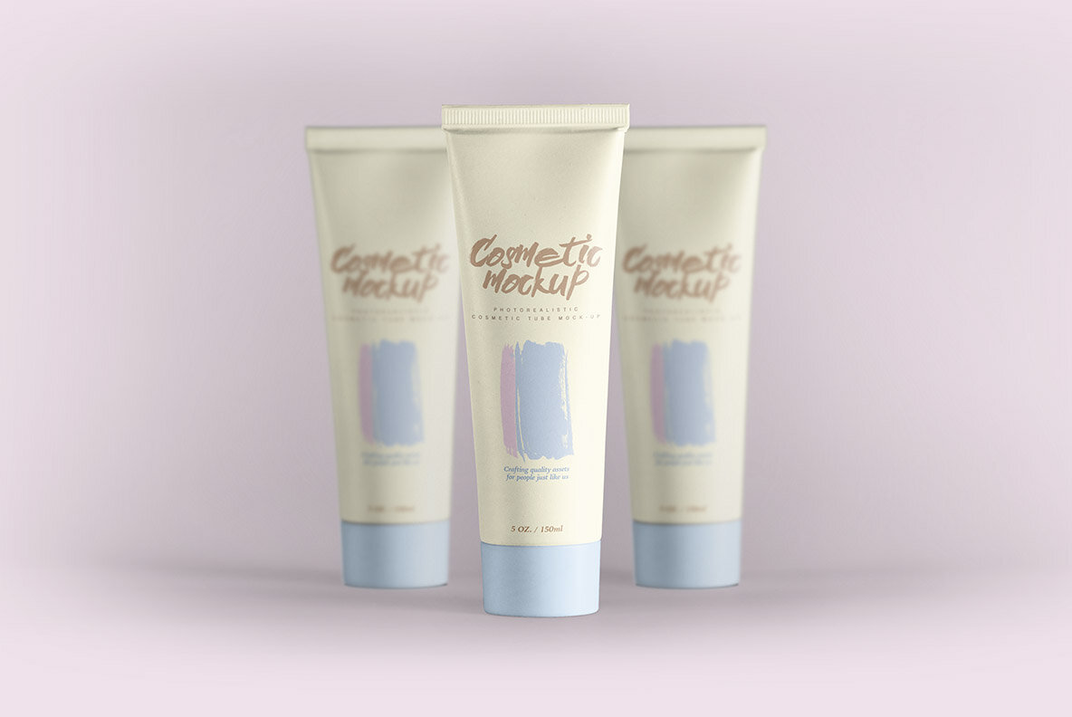Cosmetic Tube Mockup Cosmetic Tube Mockup