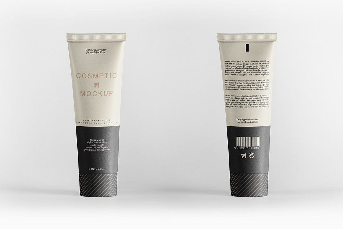 Cosmetic Tube Mockup Cosmetic Tube Mockup