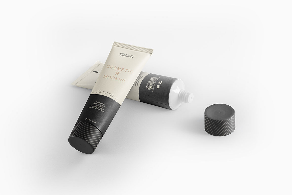 Cosmetic Tube Mockup Cosmetic Tube Mockup