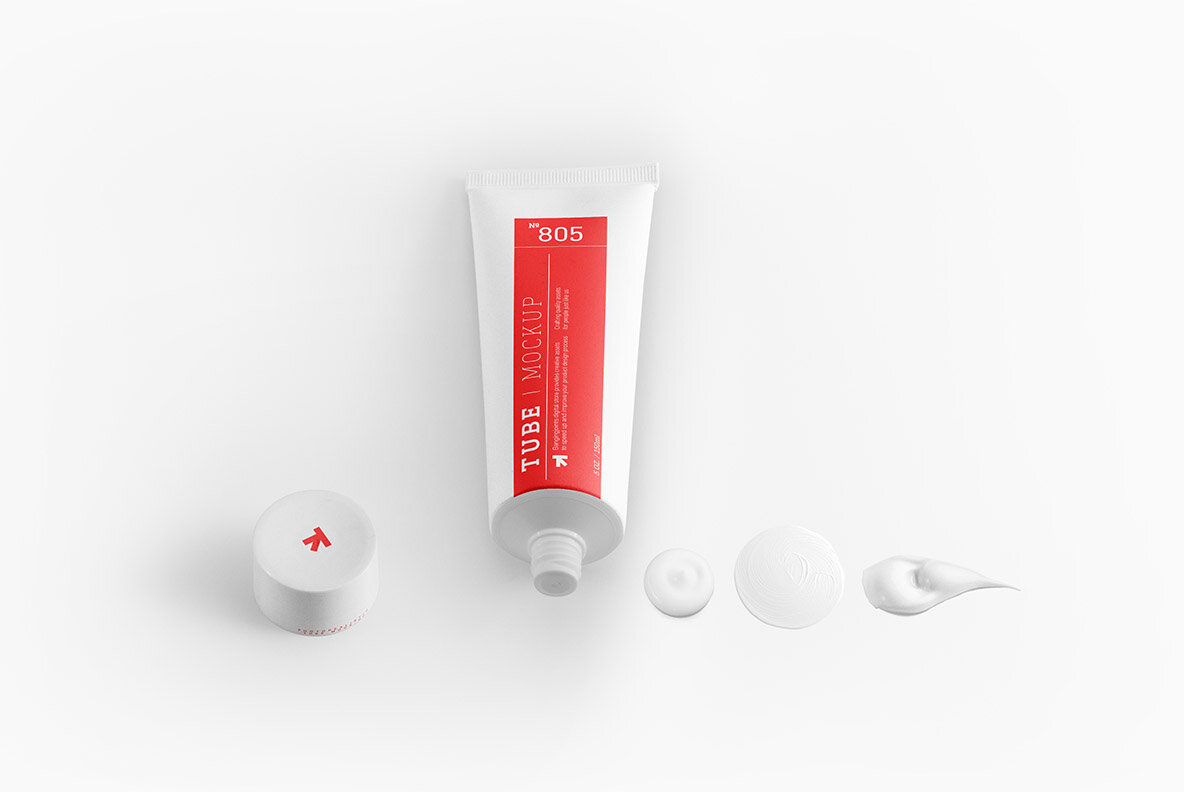 Cosmetic Tube Mockup Cosmetic Tube Mockup