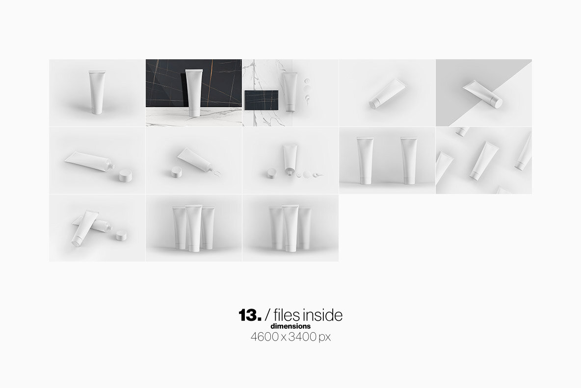 Cosmetic Tube Mockup Cosmetic Tube Mockup
