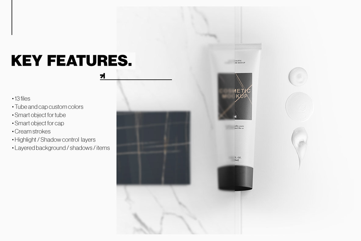 Cosmetic Tube Mockup Cosmetic Tube Mockup