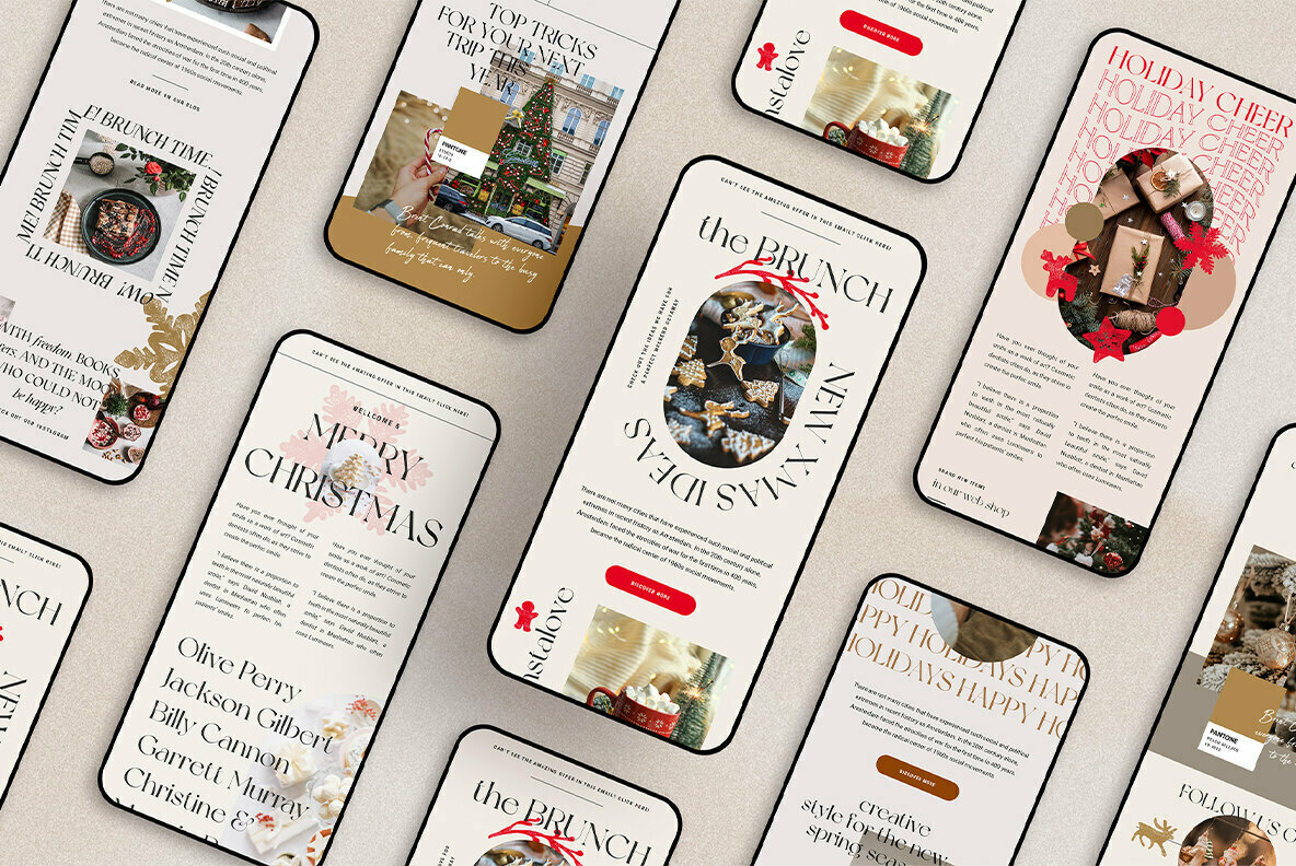 Christmas Newsletter Templates Pack Christmas Newsletter Templates Pack