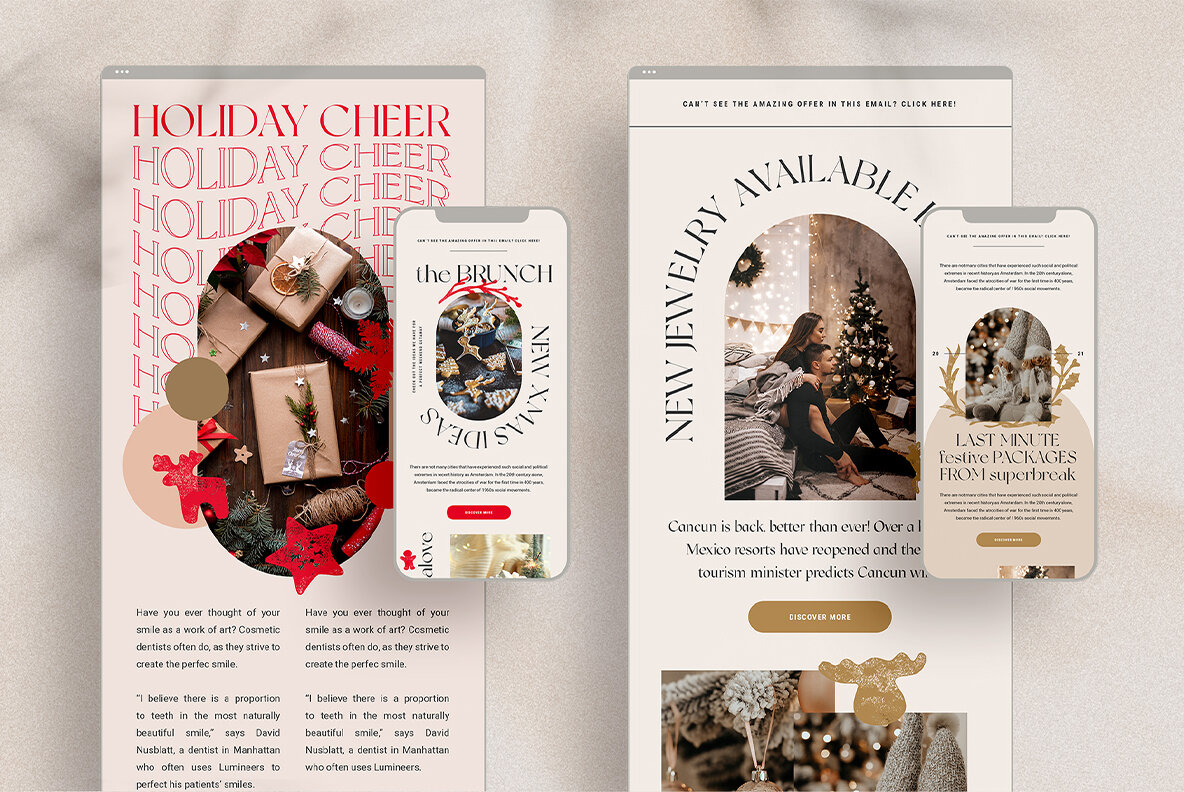 Christmas Newsletter Templates Pack Christmas Newsletter Templates Pack