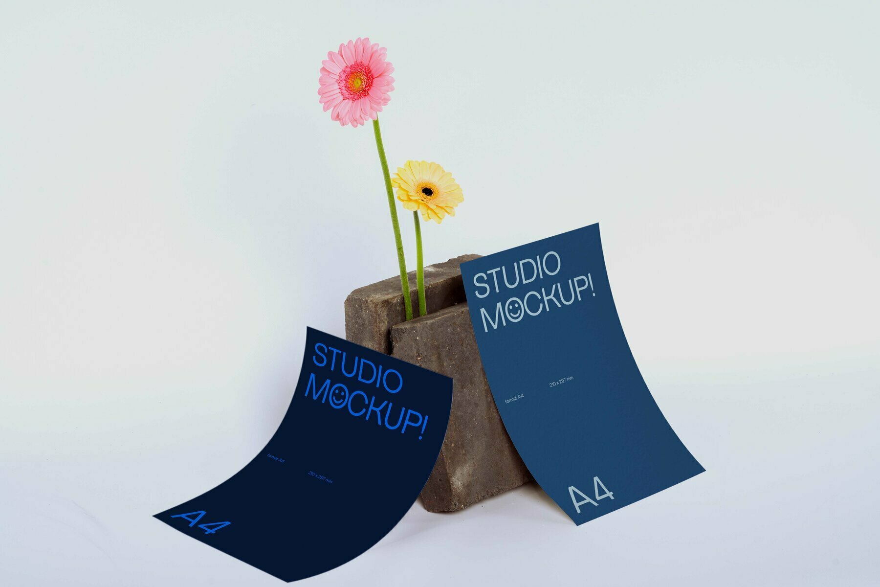 Flower A4 Mockup Brut Flower A4 Mockup Brut