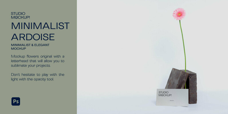 Flower Invitation Mockup