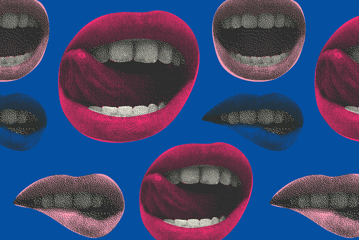 Lips Seamless Patterns and Stickers 3