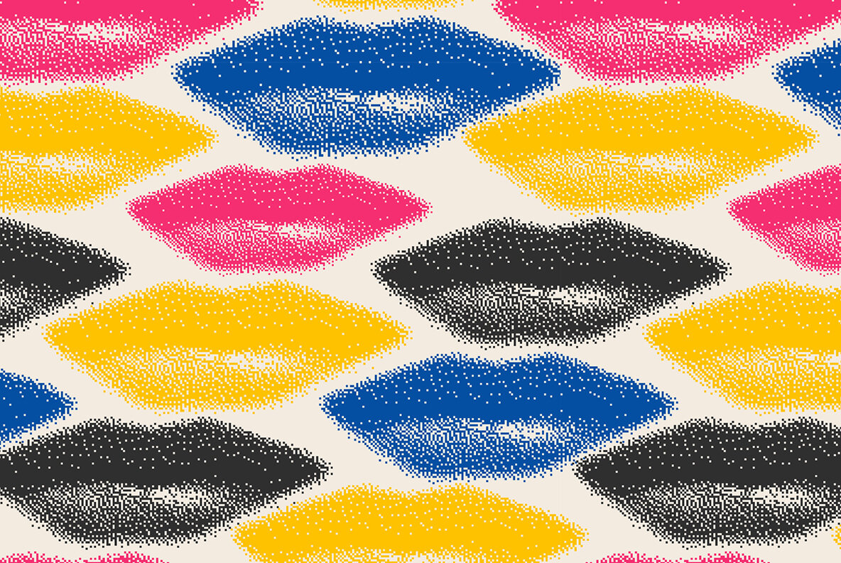 Lips Seamless Patterns and Stickers 6