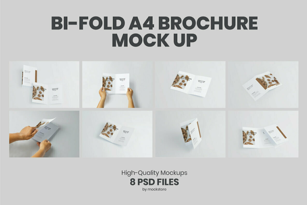 Bi fold A4 Brochure Mockup 1