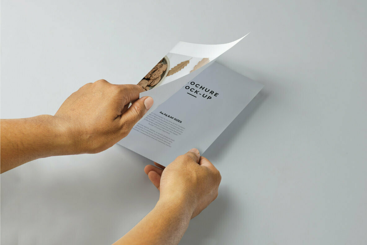 Bi fold A4 Brochure Mockup 2