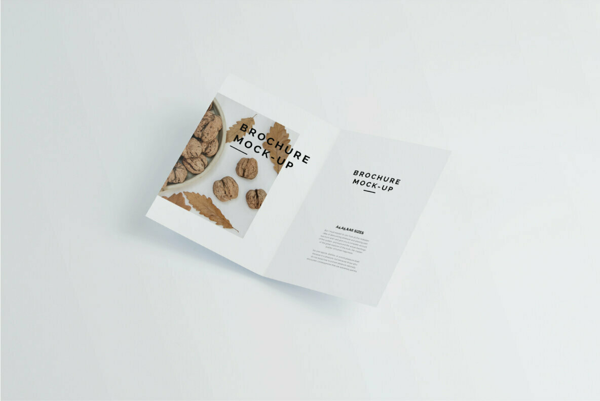 Bi fold A4 Brochure Mockup 3