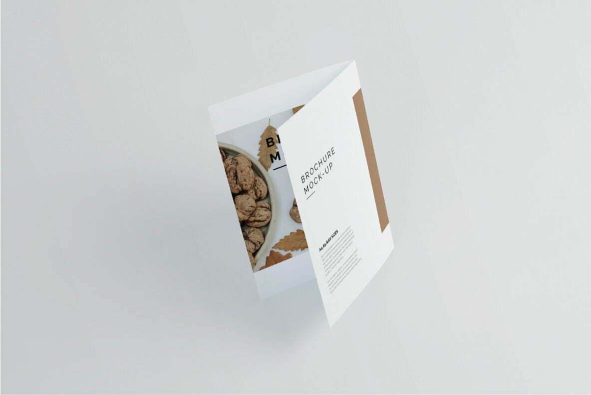Bi fold A4 Brochure Mockup 5