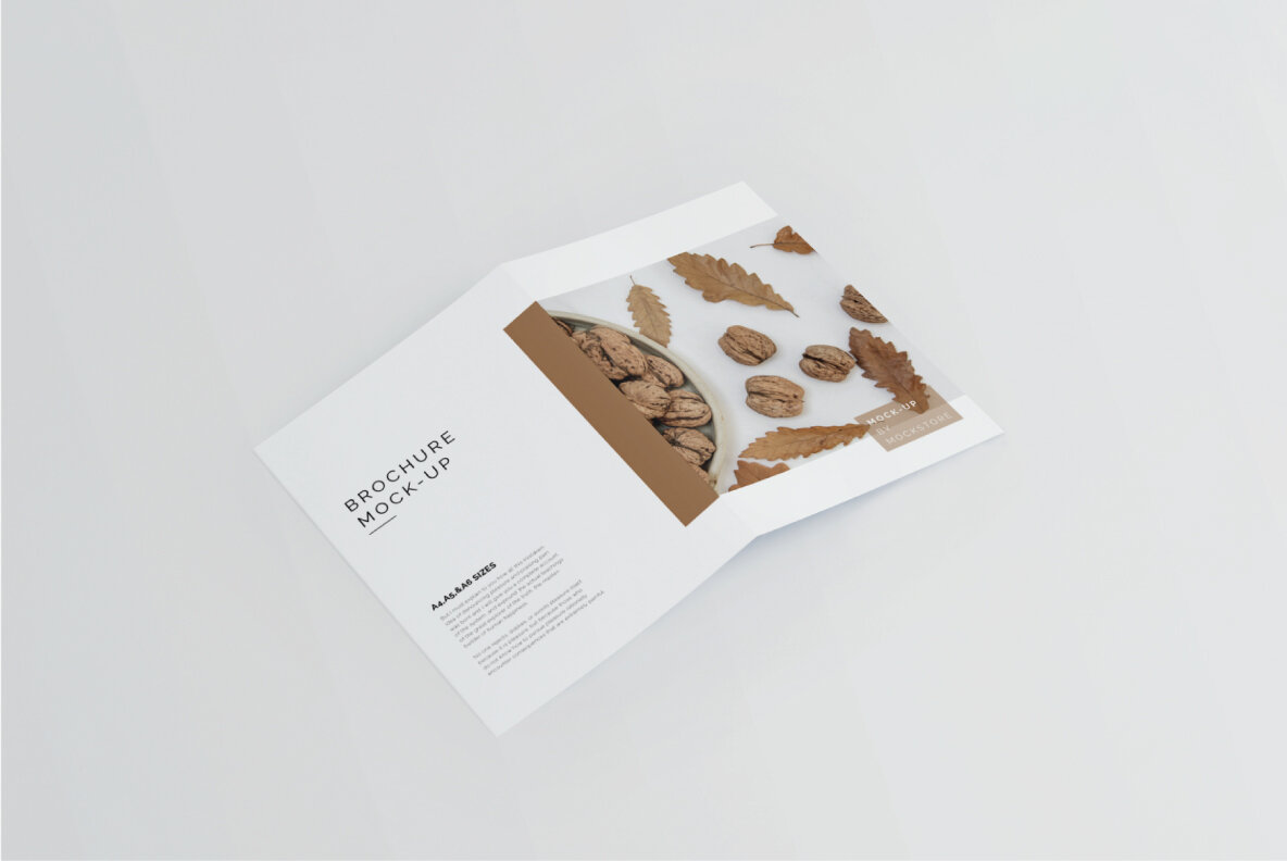Bi fold A4 Brochure Mockup 7
