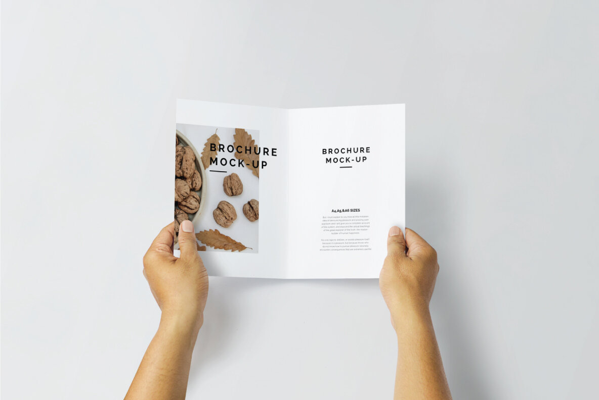 Bi fold A4 Brochure Mockup 9