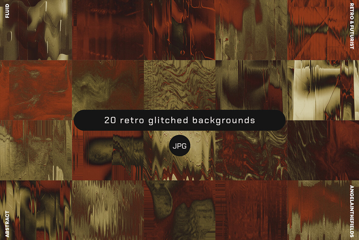 Glitch Scan Rust Texture Set 3