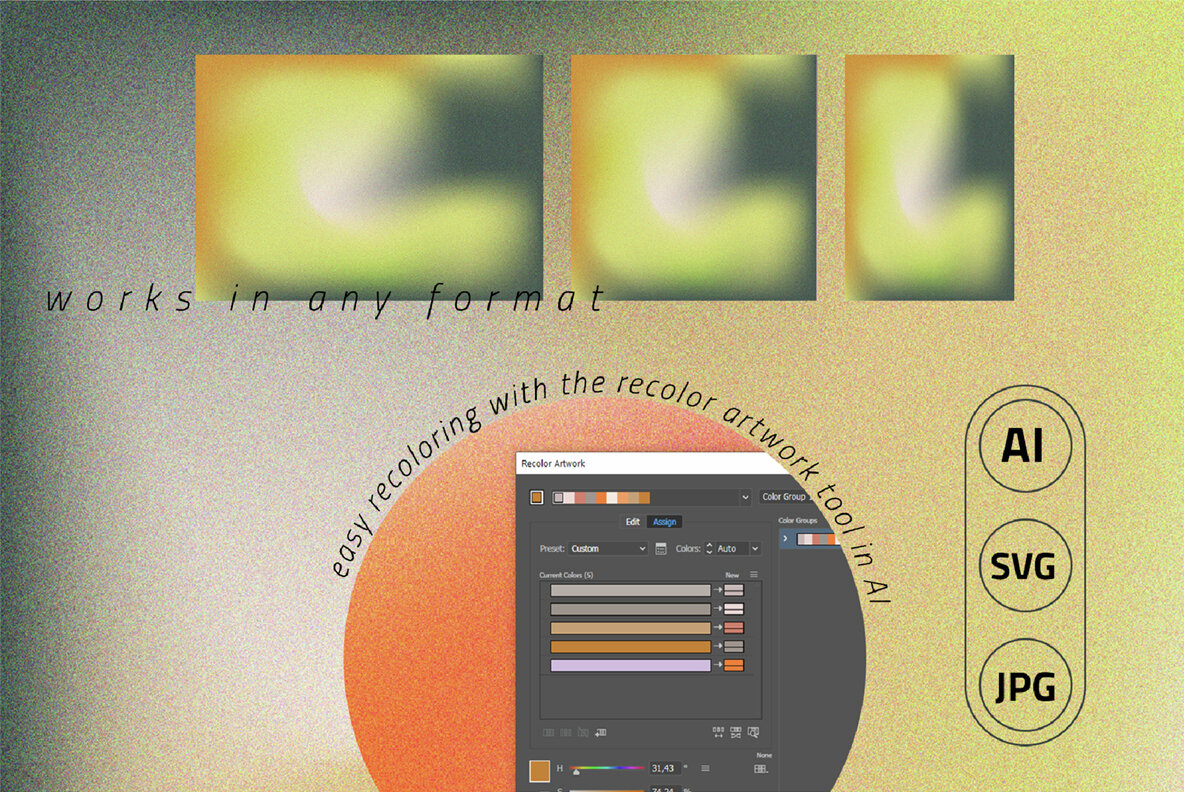 Organic Earthy Vector Gradients 7