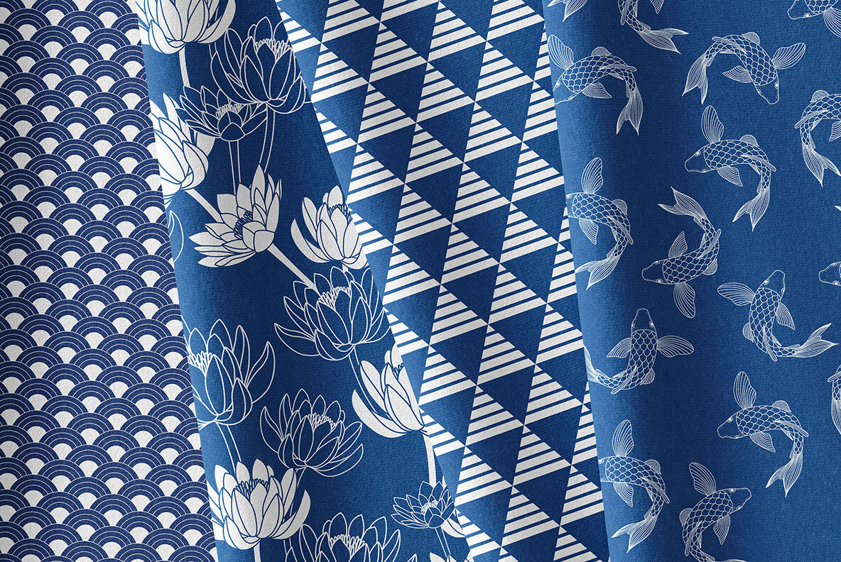 Japanese Patterns and Elements Set 9