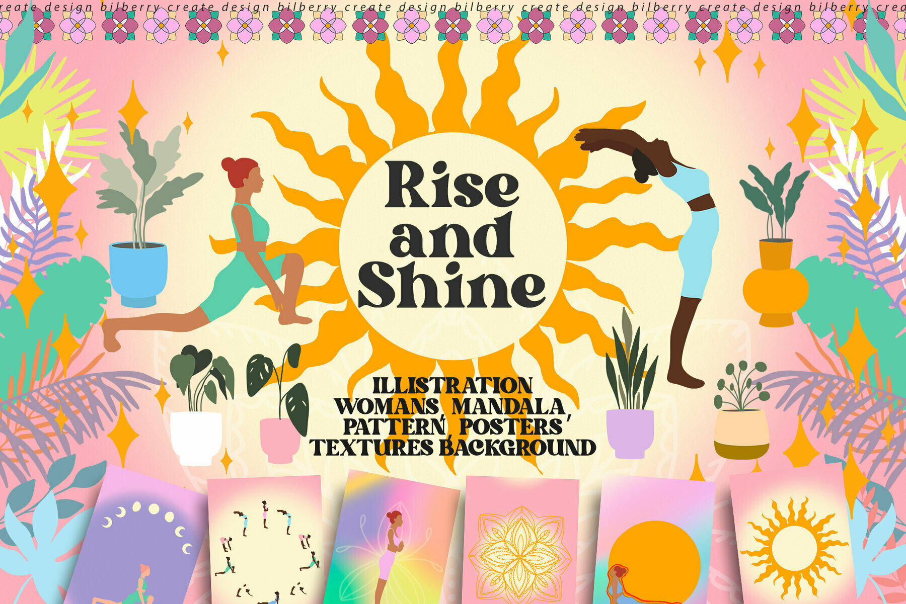 Rise and Shine Yoga Art Set  1