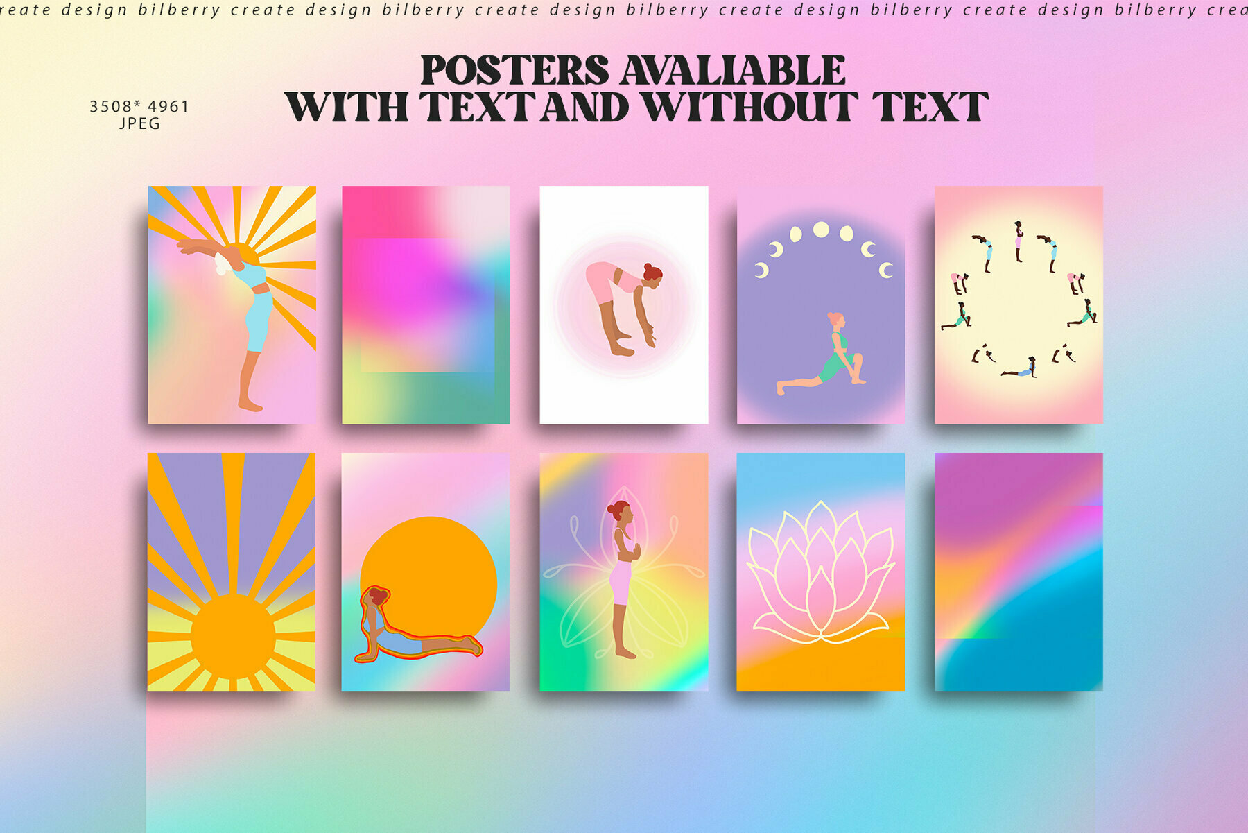 Rise and Shine Yoga Art Set  3