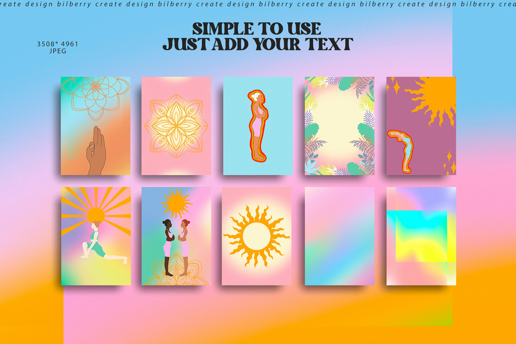 Rise and Shine Yoga Art Set  4