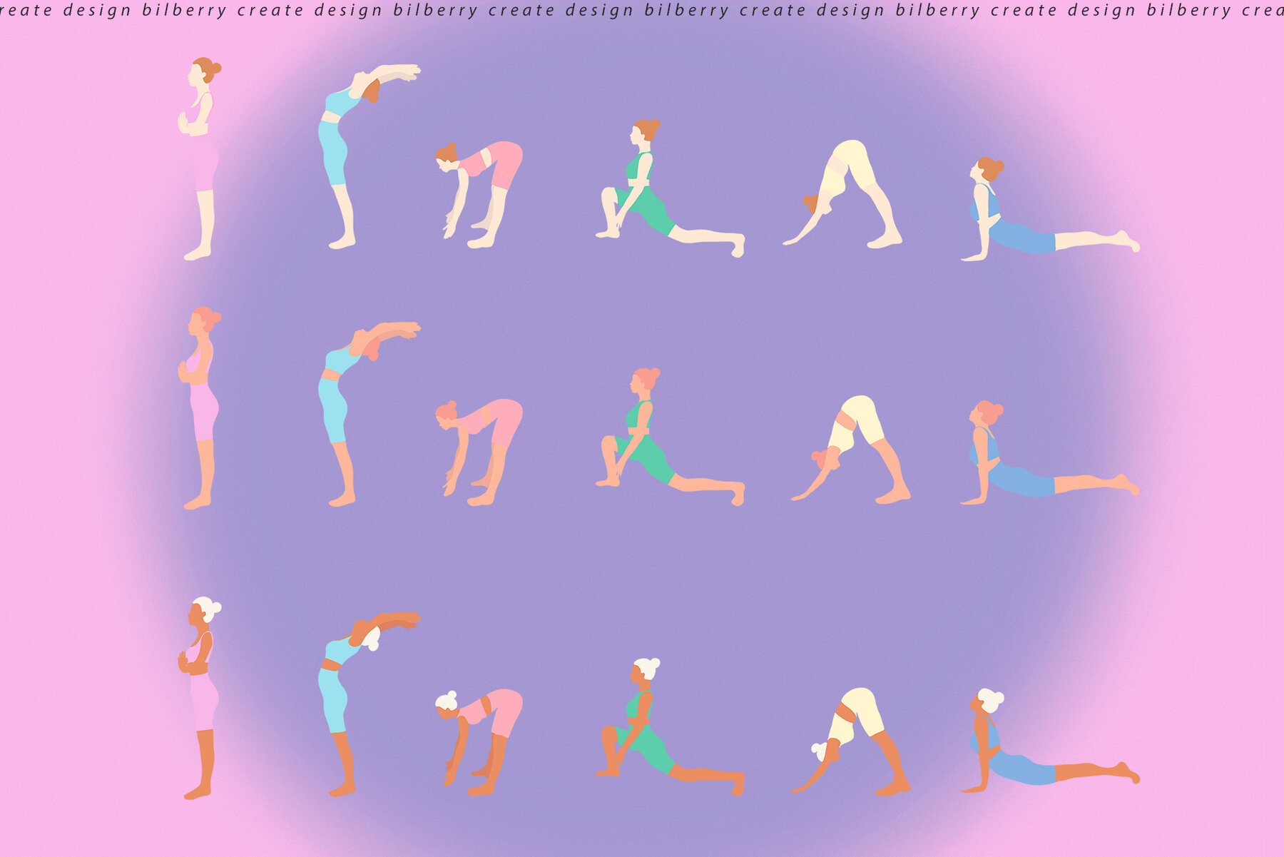 Rise and Shine Yoga Art Set  9