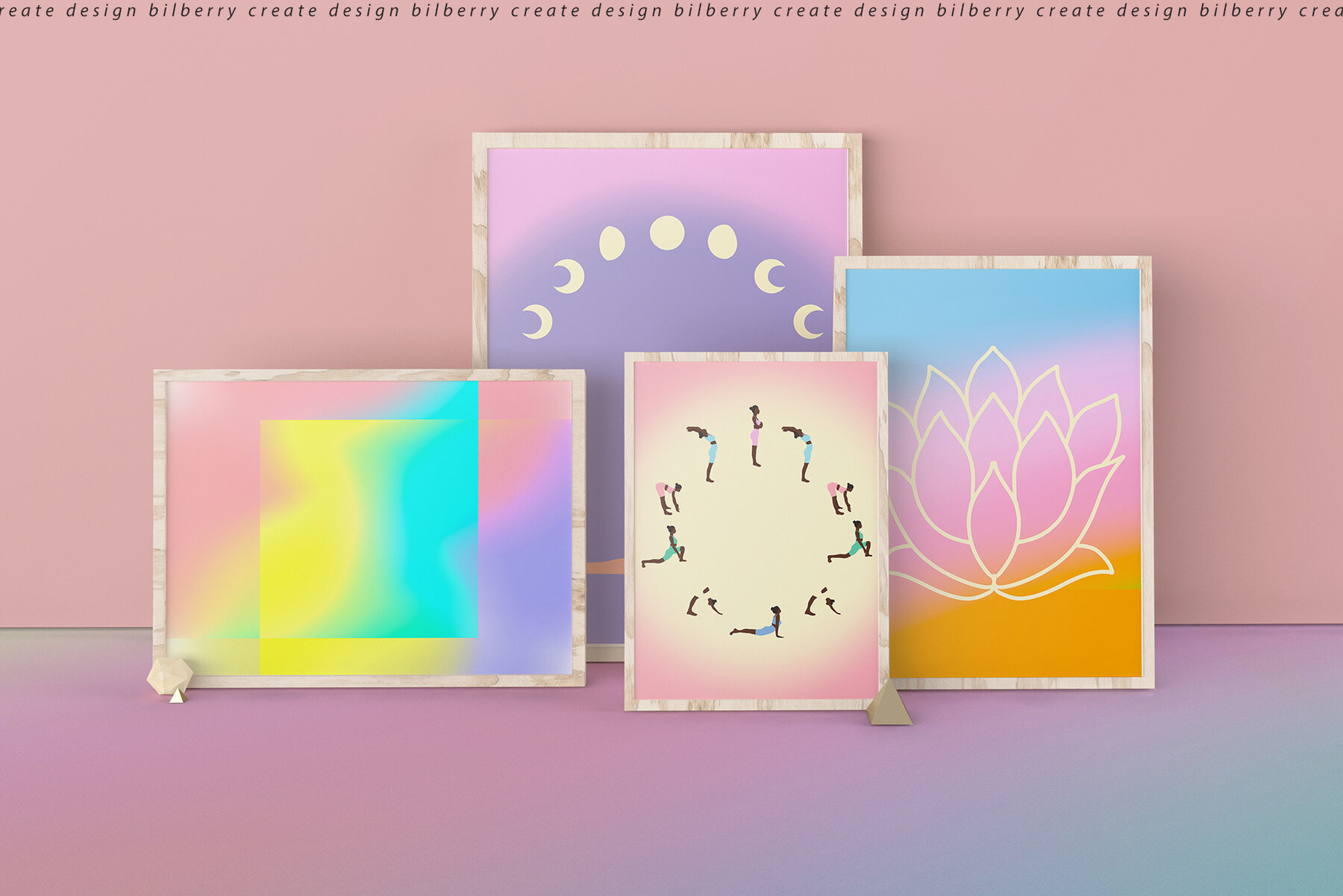 Rise and Shine Yoga Art Set  11