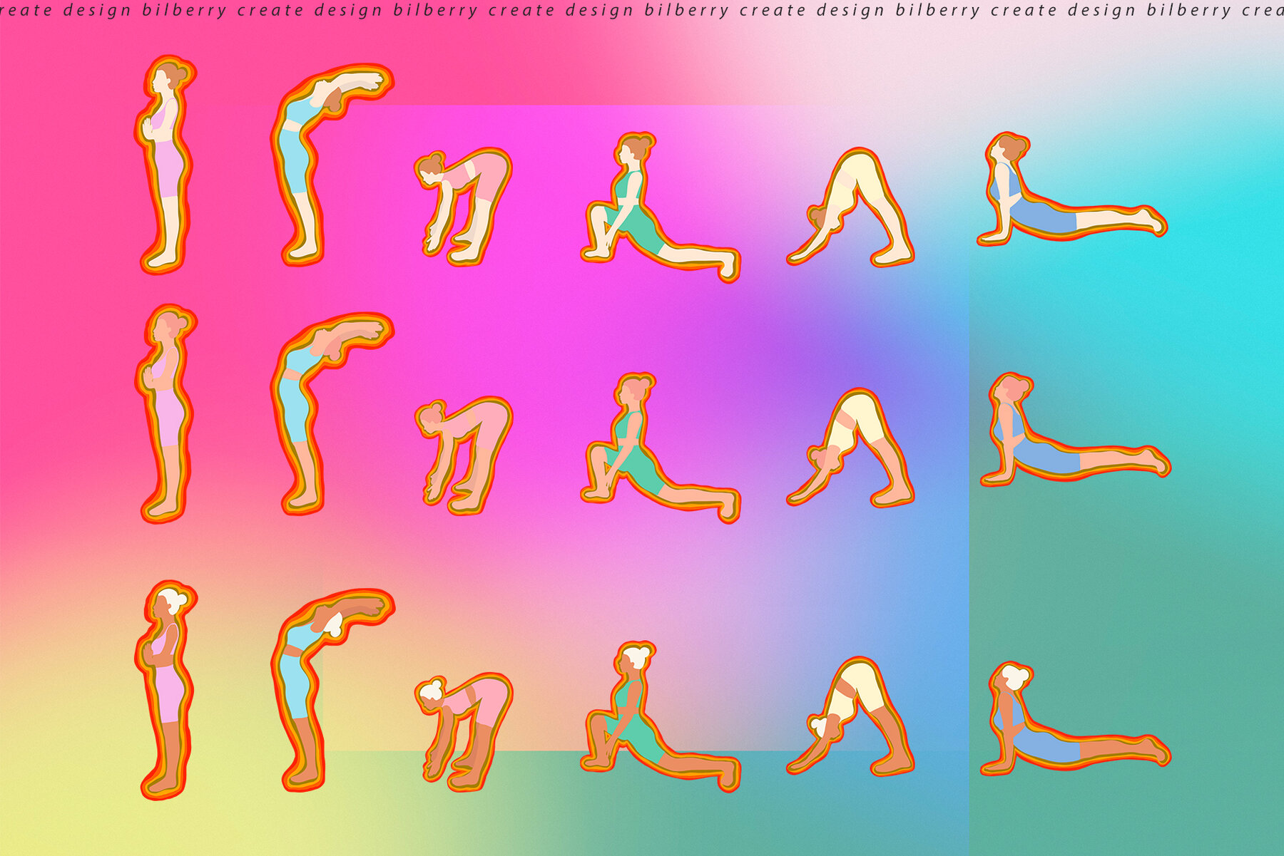 Rise and Shine Yoga Art Set  12