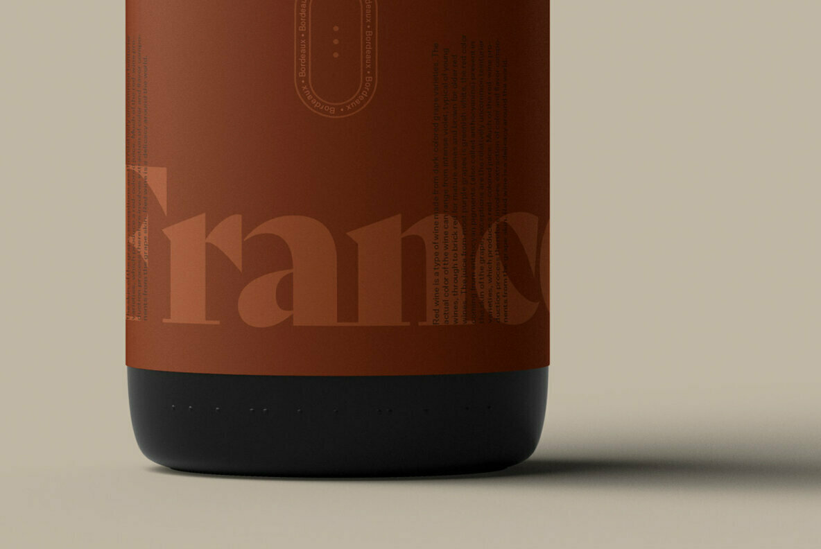 Wine Bottle 01 Standard Mockup 3