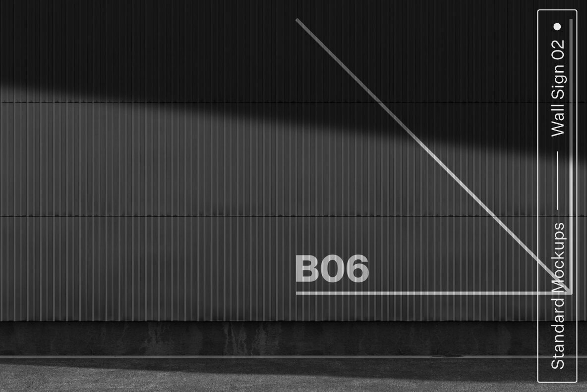 Wall Sign 02 Standard Mockup 1