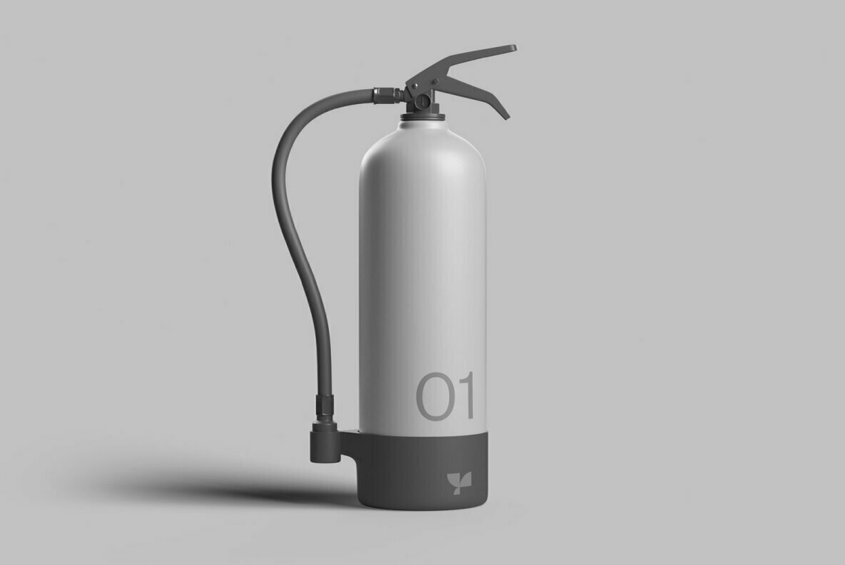 Fire Extinguisher 01 Standard Mockup 2