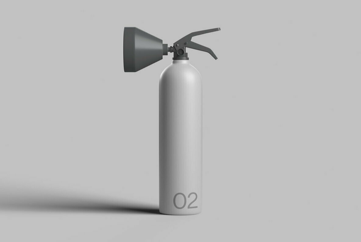 Fire Extinguisher 02 Standard Mockup 2