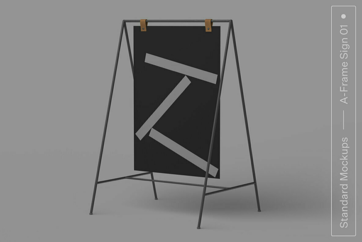 A Frame Sign 01 Standard Mockup 1