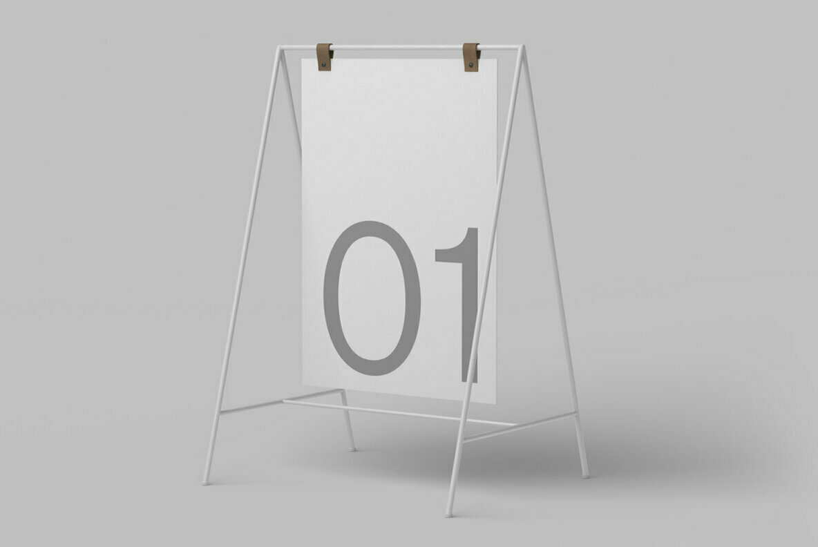 A Frame Sign 01 Standard Mockup 2