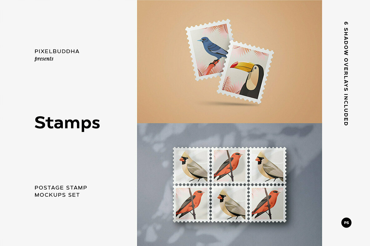 Postage Stamp Mockups 1